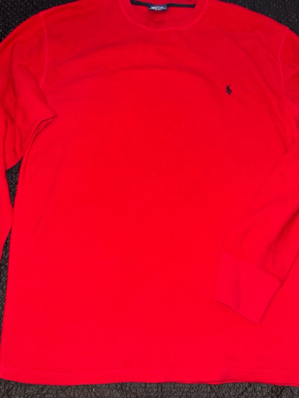 Polo by Ralph Lauren Long Sleeve Crewneck Thermal Shirt - Red